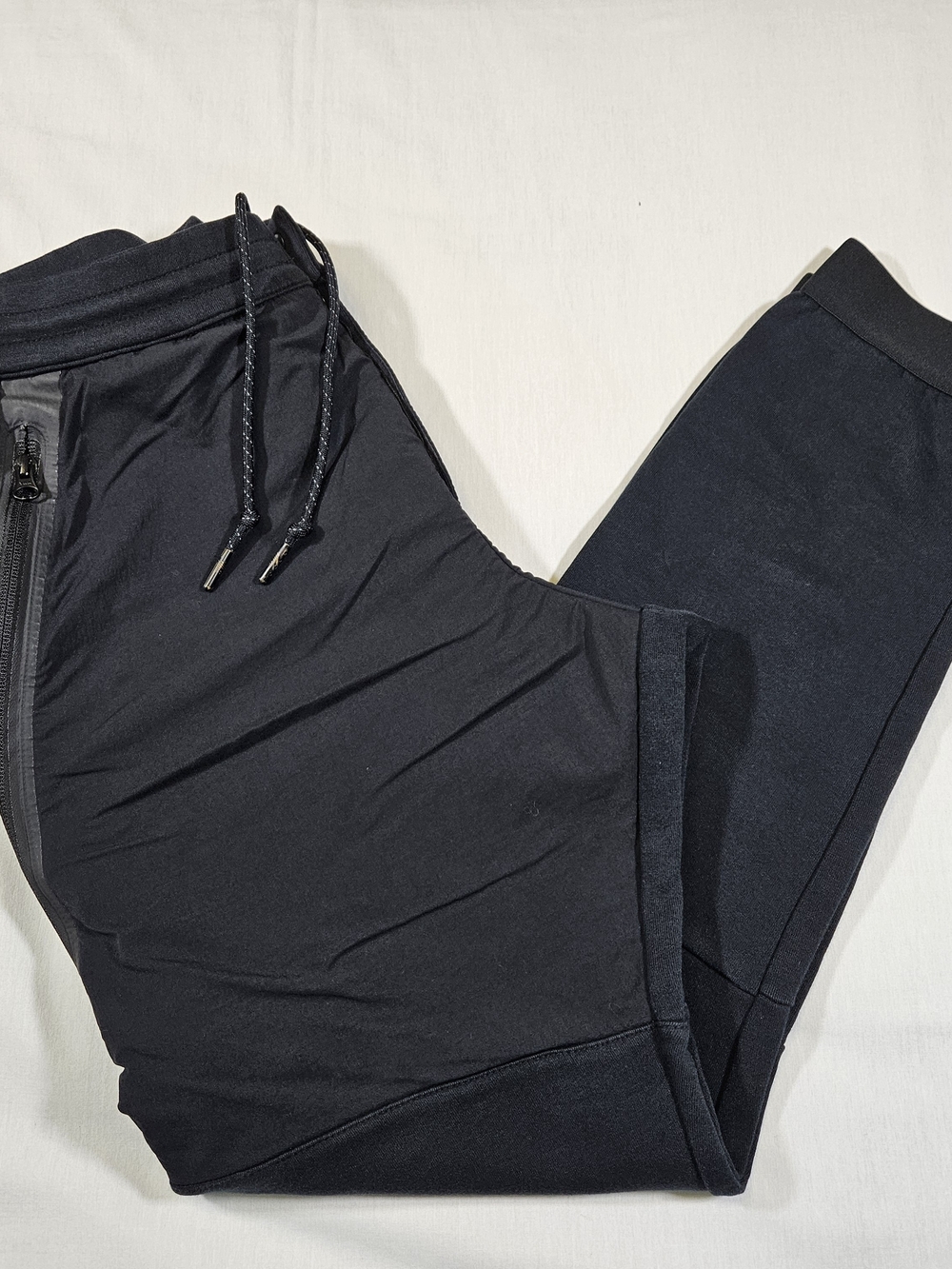 Nike Tech Fleece 2 Men's Medium Black Slim Tapered Jogger Sweatpants Snap Fly